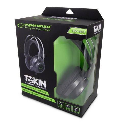 Słuchawki z mikrofonem gaming Toxin Słuchawki z mikrofonem gaming Toxin