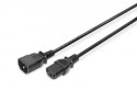 Kabel przedłużający zasilający Typ IEC C14/IEC C13 M/Ż czarny 5m