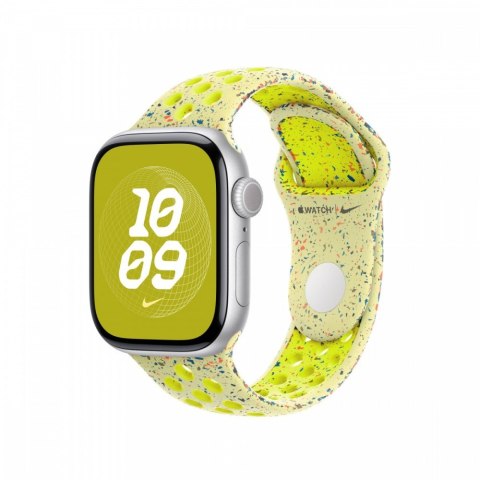 Pasek sportowy Nike w kolorze promiennym zielonożółtym do koperty 40 mm - rozmiar M/L Pasek sportowy Nike w kolorze promiennym zielonożółtym do koperty 40 mm - rozmiar M/L