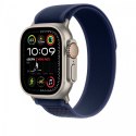 Opaska Trail w kolorze niebieskim do koperty 49 mm - rozmiar M/L - elementy z tytanu w kolorze naturalnym Opaska Trail w kolorze niebieskim do koperty 49 mm - rozmiar M/L - elementy z tytanu w kolorze naturalnym