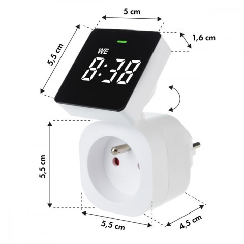 Timer cyfrowy GB610 E GreenBlue IP20 16A Timer cyfrowy GB610 E GreenBlue IP20 16A