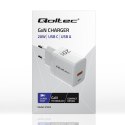 Ładowarka sieciowa 20W GaN | 5-20V | 1.5-3A | 1xUSB-C PD | 1xUSB QC 3.0 | Biała Ładowarka sieciowa 20W GaN | 5-20V | 1.5-3A | 1xUSB-C PD | 1xUSB QC 3.0 | Biała