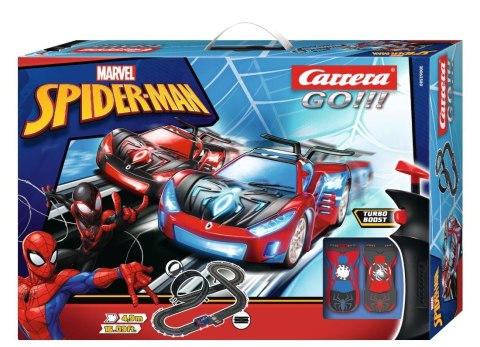 Go Tor samochodowy z pojazdami Spider Man Racing 4,9m Go Tor samochodowy z pojazdami Spider Man Racing 4,9m