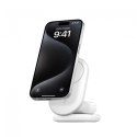 Magnetyczna podstawka ładująca BOOSTCHARGE 2w1 Qi2 15W biała składana Magnetyczna podstawka ładująca BOOSTCHARGE 2w1 Qi2 15W biała składana