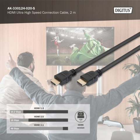 Kabel połączeniowy HDMI Ultra HighSpeed z Ethernetem 8K 60Hz UHD Kabel połączeniowy HDMI Ultra HighSpeed z Ethernetem 8K 60Hz UHD