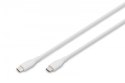 Kabel połączeniowy silikonowy USB-C - USB-C, USB 2.0 60W, 0,5m Biały