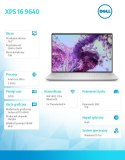 Laptop XPS 16 9640 Win11Pro Ultra 9 185H/32GB/1TB SSD/16.3 OLED UHD+ Touch/GeForce RTX 4060/WLAN + BT/Backlit Kb/6 Cell/3Y Basic