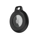 Breloczek do kluczy do Apple AirTag Secure Holder Keyring wodoodporny czarny