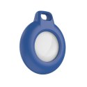 Breloczek do kluczy do Apple AirTag Secure Holder Keyring wodoodporny niebieski