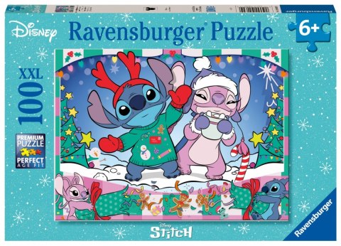 Puzzle 100 elementów Stitch Święta Disney Puzzle 100 elementów Stitch Święta Disney