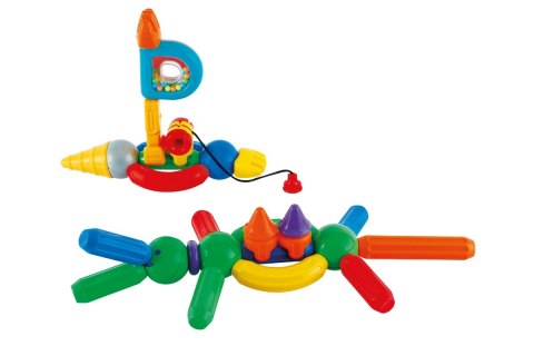 Klocki magnetyczne Stick-o Zestaw konstrukcyjny 60 elementów