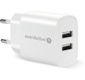 Ładowarka sieciowa 2X USB 2,4A 12W Biała Ładowarka sieciowa 2X USB 2,4A 12W Biała
