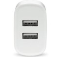 Ładowarka sieciowa 2X USB 2,4A 12W Biała Ładowarka sieciowa 2X USB 2,4A 12W Biała