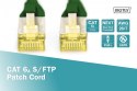 Patch cord S/FTP kat.6A LSOH 0,25m Zielony
