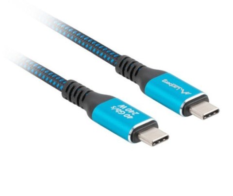 Kabel USB-C M/M USB4 2M 240W 8K 60HZ czarno-niebieski Kabel USB-C M/M USB4 2M 240W 8K 60HZ czarno-niebieski