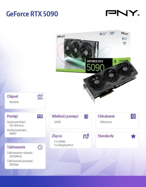 Karta graficzna GeForce RTX 5090 32GB 3F VCG509032TFXPB1 Karta graficzna GeForce RTX 5090 32GB 3F VCG509032TFXPB1