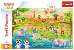 Puzzle 25 elementów Maxi Safari Bobaski Trefliki