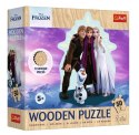 Puzzle drewniane 50 elementów Kraina Lodu