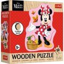 Puzzle drewniane 50 elementów Wesoła Minnie