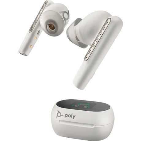 Etui do ładowania białe z ekranem dotykowym Voyager Free 60+ UC do adaptera BT700 USB-A 8L587AA Etui do ładowania białe z ekranem dotykowym Voyager Free 60+ UC do adaptera BT700 USB-A 8L587AA