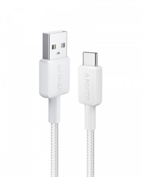 Kabel 322 USB-A do USB-C oplot 0.9m biały Kabel 322 USB-A do USB-C oplot 0.9m biały
