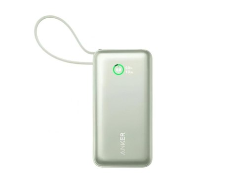 Powerbank 545 NANO 30W 10000mAh z wbudowanym kablem USB-C, zielony