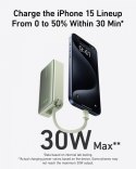 Powerbank 545 NANO 30W 10000mAh z wbudowanym kablem USB-C, zielony