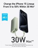 Powerbank 545 NANO 30W 10000mAh z wbudowanym kablem USB-C, zielony