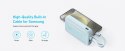 Powerbank ZOLO 20000mAh 30W wbudowany kabel USB-C oraz USB-Lightning, niebieski