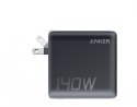 Ładowarka sieciowa 140W PD3.1 kabel USB-C LED Czarna