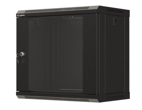 Szafa instalacyjna rack wisząca 19" 540x350 czarna drzwi przeszklone ( flat pack) Szafa instalacyjna rack wisząca 19" 540x350 czarna drzwi przeszklone ( flat pack)