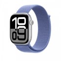 Opaska sportowa w kolorze błękitnego hiacyntu do koperty 46 mm