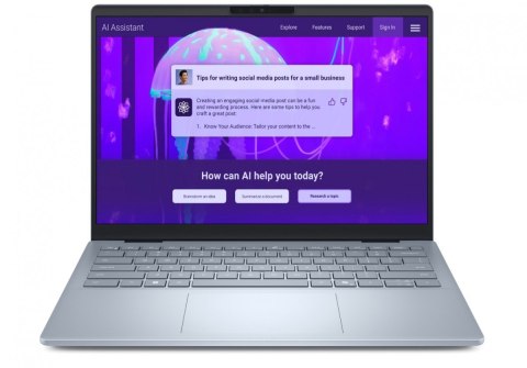 Laptop Dell 14 Plus DB14250 Win11Pro Ultra 7 256V/16GB/1TB/14.0 2.5K/Arc/FgrPr/WLAN + BT/Backlit Kb/4 Cell/3Y ProSupport