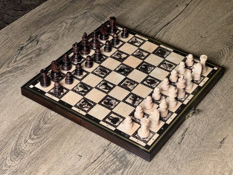 Szachy magnetyczne Królewskie 28 cm Szachy magnetyczne Królewskie 28 cm