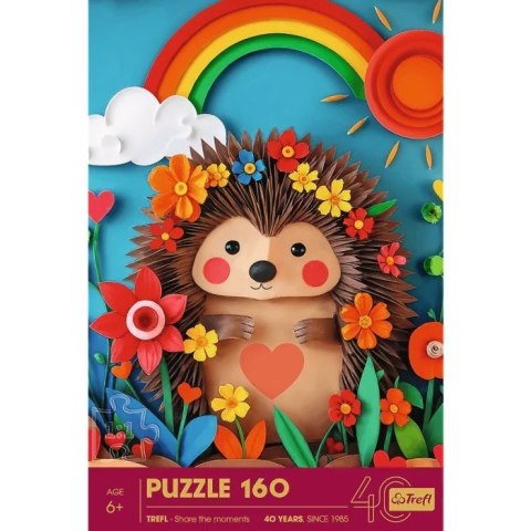 Puzzle 160 elementów 40-lecie Paper Art Jeżyk Puzzle 160 elementów 40-lecie Paper Art Jeżyk