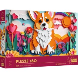 Puzzle 160 elementów 40-lecie Paper Art Piesek