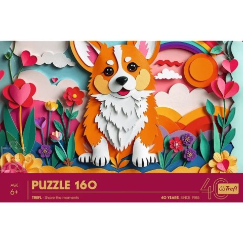 Puzzle 160 elementów 40-lecie Paper Art Piesek Puzzle 160 elementów 40-lecie Paper Art Piesek