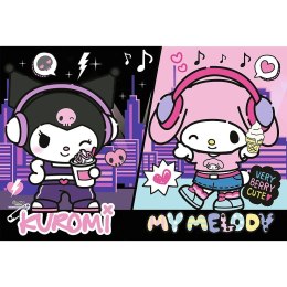 Puzzle 160 elementów Kuromi rządzi Hello Kitty
