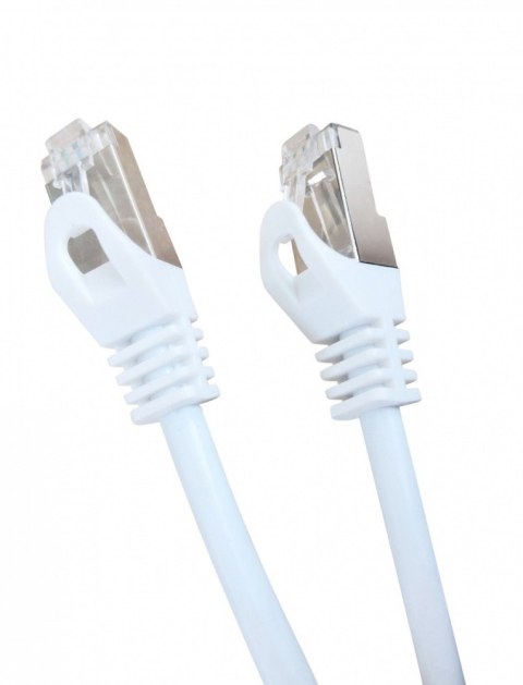 Patch cord Kat.6A S/FTP LSZH 15m biały