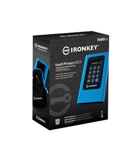 Zewnętrzny dysk SSD IKVP80ES 7680GB USB3.2 Gen1 Szyfrowany Zewnętrzny dysk SSD IKVP80ES 7680GB USB3.2 Gen1 Szyfrowany