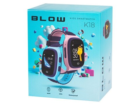 Smartwatch KIDS K18 SIM 4G GPS niebieski