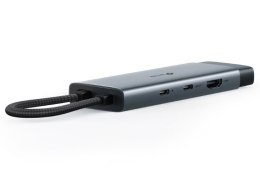Hub USB Type-C 6-Port SPEC: 1 × USB-C Connector,1 × HDMI 4K 60Hz Port,1 × USB-C PD 100W Port,