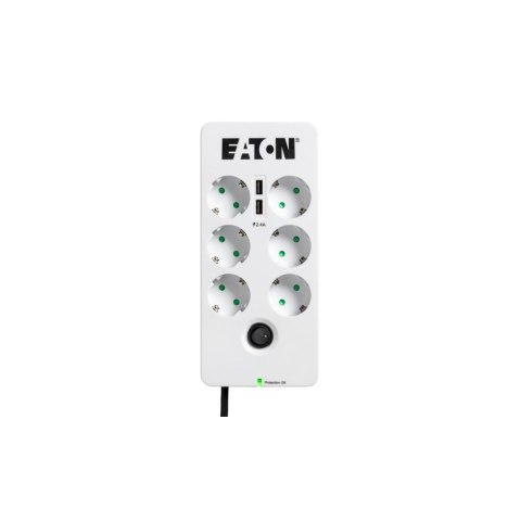Listwa zasilająca Protection Box 6 Tel@ USB DIN