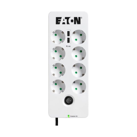 Listwa zasilająca Protection Box 8 Tel@ USB DIN