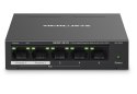 Przełącznik Mercusys 5-Port Gigabit Desktop Switch with 4-Port PoE+ PORT: 4× Gigabit PoE+ Ports, 1× Gigabit Non-PoE Por