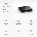 Przełącznik Mercusys 6-Port 10/100 Mbps Desktop Switch with 4-Port PoE+ PORT: 4× 10/100 Mbps PoE+ Ports, 2× 10/100 Mbps Non-