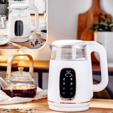 Czajnik 1,7l z wyświetlaczem LED, regulacją temperatury AD 1305WG