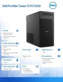 Komputer Dell Pro Max Tower T2 FCT2250 Win11Pro U7 265K/32GB/1TB/Integrated/No Wifi/Wireless Kb & Mouse/vPro/3Y ProSupport