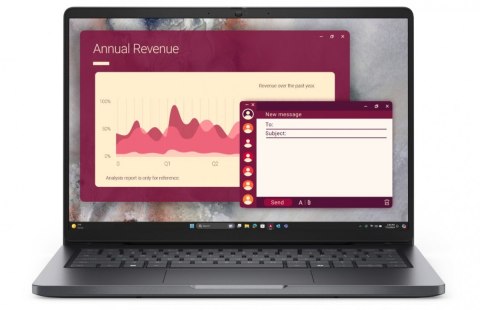 Laptop Dell Pro 14 PC14250 W11P C5 220U/16GB/512GB/14.0 FHD+/INT/FgrPr/FHD/IRCam/Mic/WLAN+BT/BcklKb/3C/3YPS Magnetite color, tex