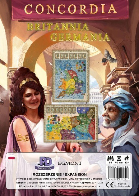 Dodatek Britania/Germania do gry Concordia Dodatek Britania/Germania do gry Concordia